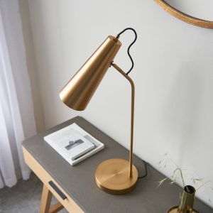 Gallery Direct Karna 1 Table Lamp Antique Brass | Shackletons