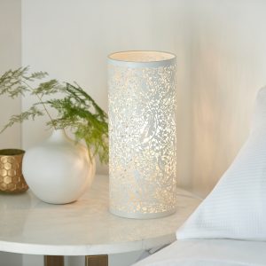 Gallery Direct Secret Garden Table Lamp Matt Ivory | Shackletons