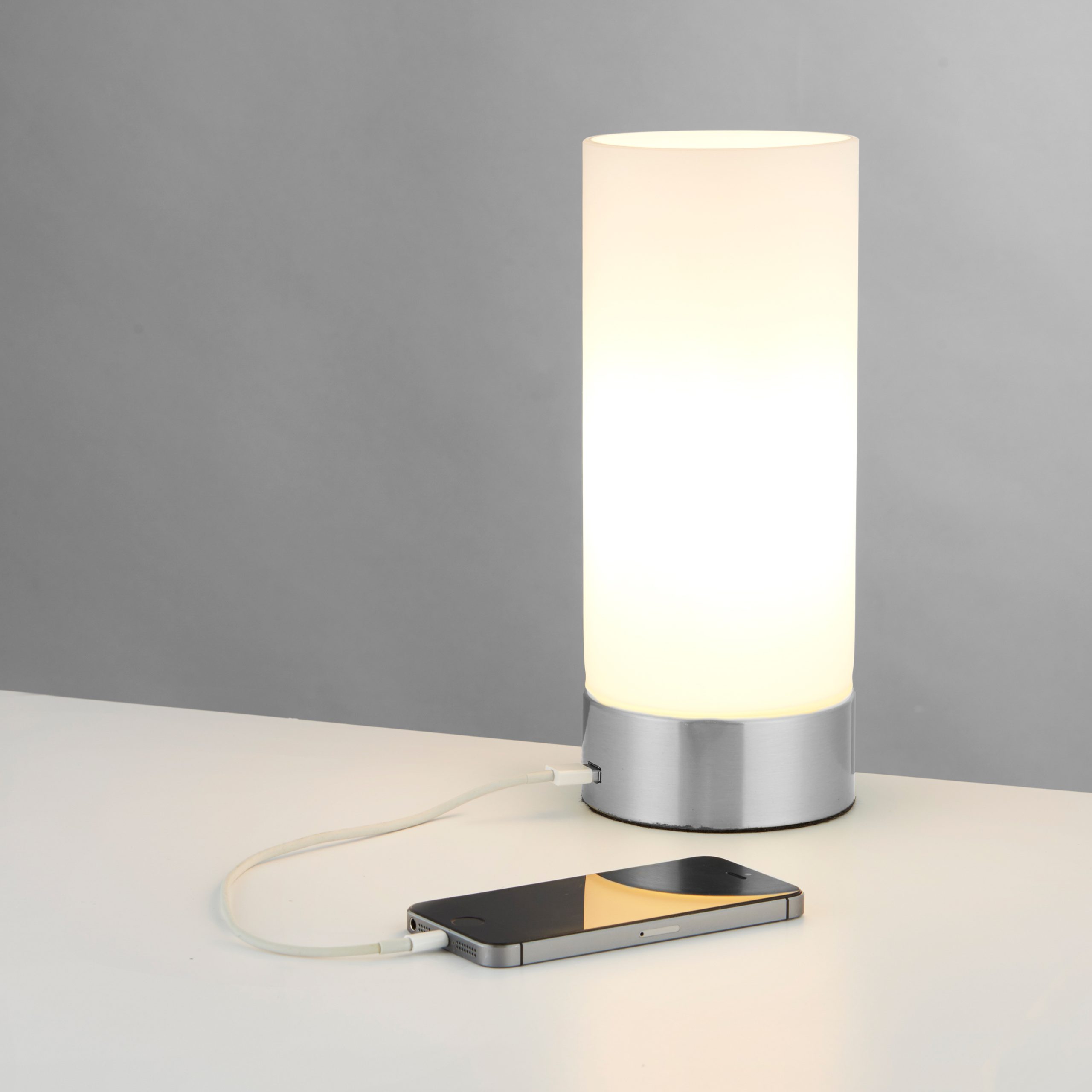 Gallery Direct Dara Table Lamp Brushed Nickel