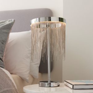 Gallery Direct Zelma Table Lamp Chrome | Shackletons