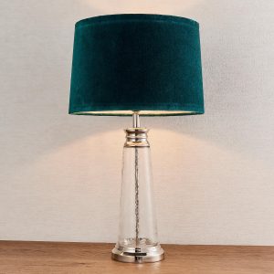 Gallery Direct Winslet Table Lamp Teal | Shackletons
