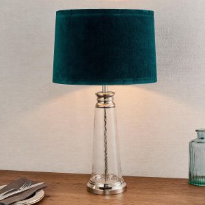 Gallery Direct Winslet Table Lamp Teal | Shackletons