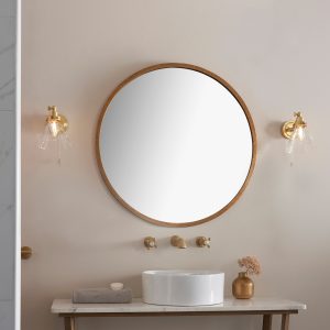 Gallery Direct Faraday Bathroom 1 Wall Light Satin Brass | Shackletons