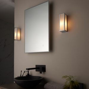 Gallery Direct Newham Bathroom 1 Wall Light ChromeFrosted | Shackletons