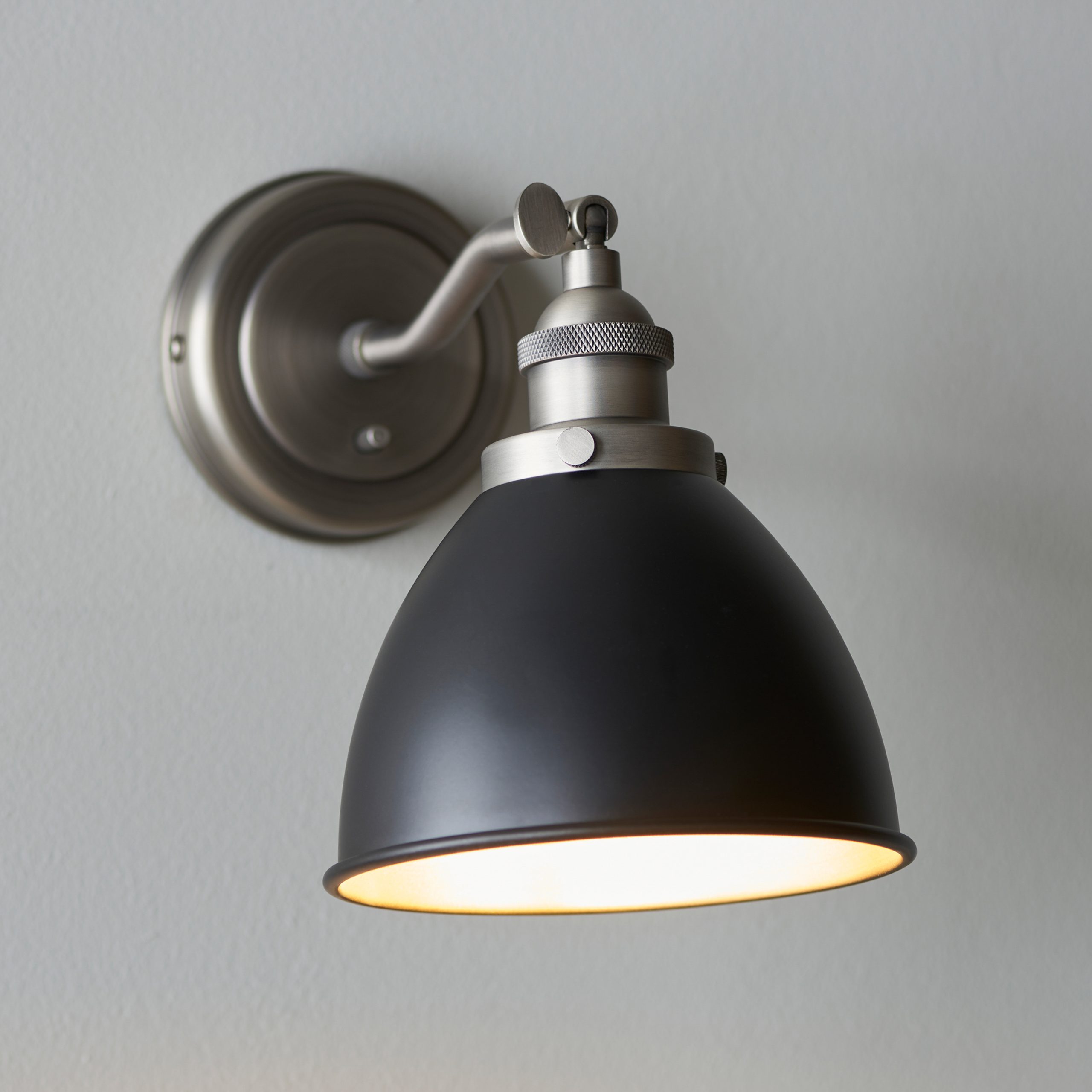 Gallery Direct Franklin 1 Wall Light Pewter