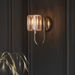 Gallery Direct Berenice 1 Wall Light Bright Nickel | Shackletons