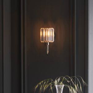 Gallery Direct Berenice 1 Wall Light Bright Nickel | Shackletons