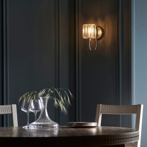Gallery Direct Berenice 1 Wall Light Bright Nickel | Shackletons