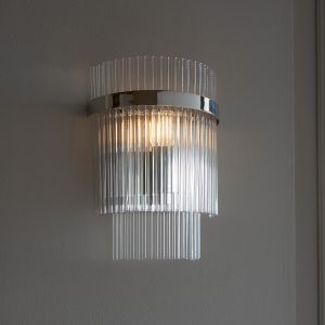 Gallery Direct Marietta 1 Wall Light Bright Nickel | Shackletons