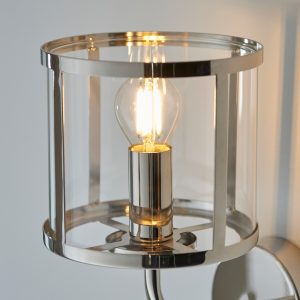 Gallery Direct Hopton 1 Wall Light Bright Nickel | Shackletons
