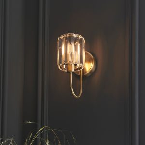 Gallery Direct Berenice 1 Wall Light Antique Brass | Shackletons