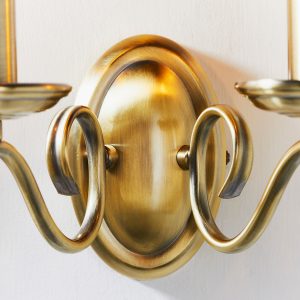 Gallery Direct Bernice Wall Light Antique Brass | Shackletons