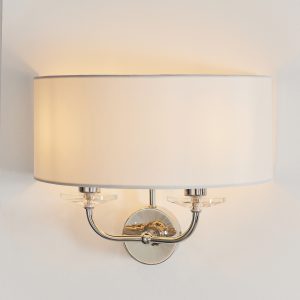 Gallery Direct Nixon Wall Light Bright Nickel | Shackletons