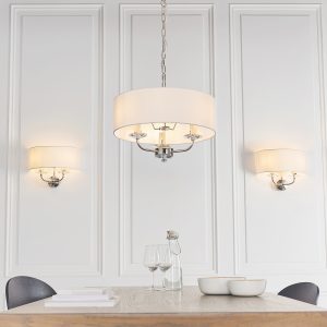 Gallery Direct Nixon Wall Light Bright Nickel | Shackletons
