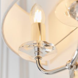 Gallery Direct Nixon Wall Light Bright Nickel | Shackletons