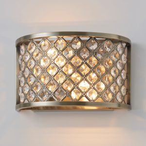Gallery Direct Hudson Wall Light Antique Brass 150x255mm | Shackletons