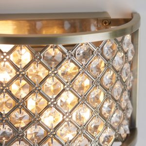 Gallery Direct Hudson Wall Light Antique Brass 150x255mm | Shackletons