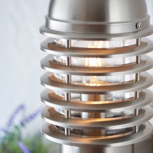 Gallery Direct Louvre PIR Wall Light Brushed Steel | Shackletons