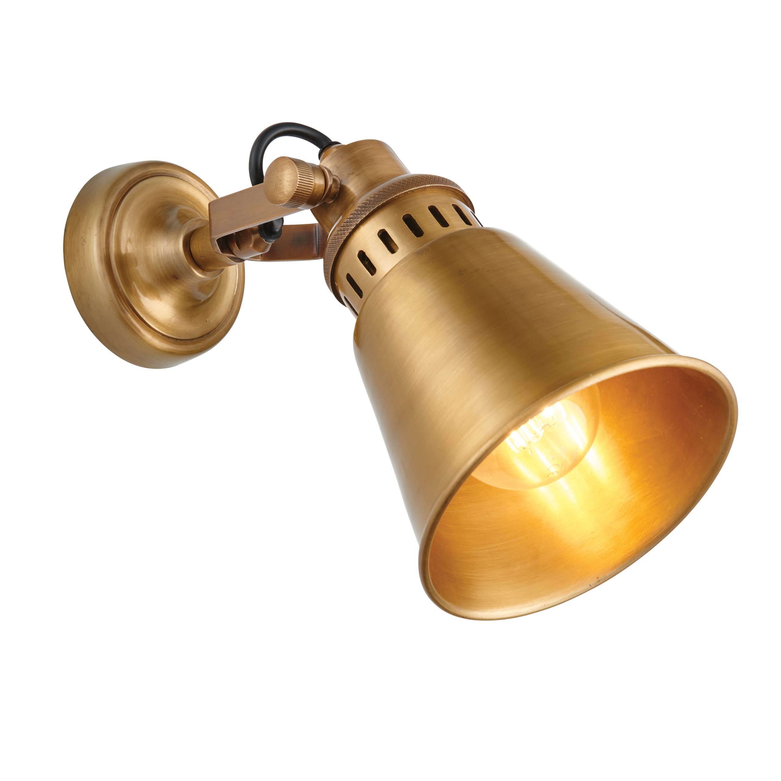 Gallery Direct Elms Wall Light Antique Brass
