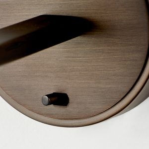 Gallery Direct Daley Wall Light Bronze  Marble Faux Silk | Shackletons