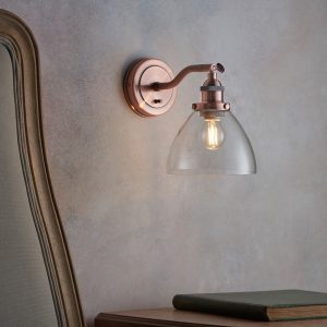 Gallery Direct Hansen Wall Light Aged Copper | Shackletons