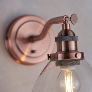 Gallery Direct Hansen Wall Light Aged Copper | Shackletons