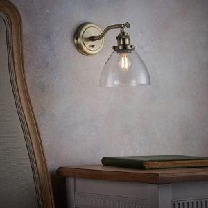 Gallery Direct Hansen Wall Light Antique Brass | Shackletons