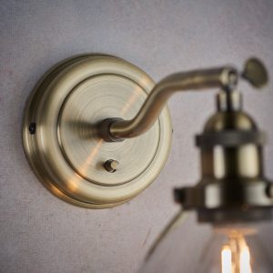 Gallery Direct Hansen Wall Light Antique Brass | Shackletons