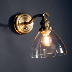 Gallery Direct Hansen Wall Light Antique Brass | Shackletons