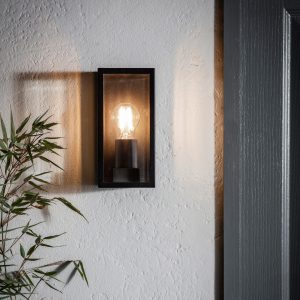 Gallery Direct Oxford 1 Wall Light Matt Black | Shackletons