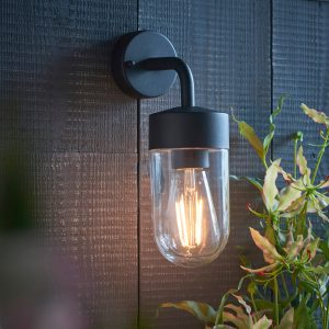 Gallery Direct North Wall Light Matt Black | Shackletons