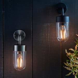 Gallery Direct North Wall Light Matt Black | Shackletons