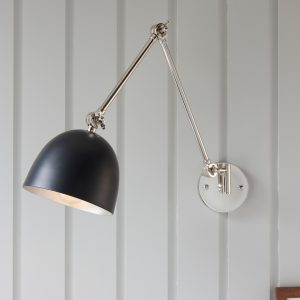 Gallery Direct Lehal 1 Wall Light Nickel | Shackletons