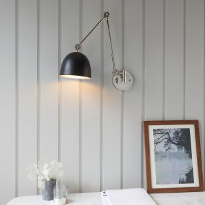 Gallery Direct Lehal 1 Wall Light Nickel | Shackletons