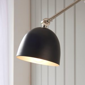 Gallery Direct Lehal 1 Wall Light Nickel | Shackletons