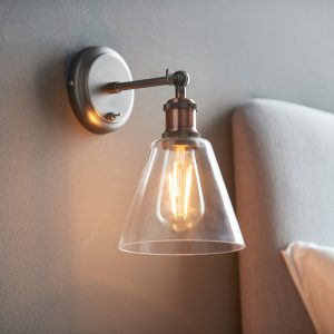 Gallery Direct Hal Wall Light with Clear Shade 170x267mm | Shackletons