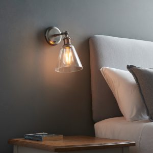 Gallery Direct Hal Wall Light with Clear Shade 170x267mm | Shackletons