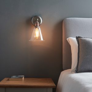 Gallery Direct Hal Wall Light with Clear Shade 170x267mm | Shackletons