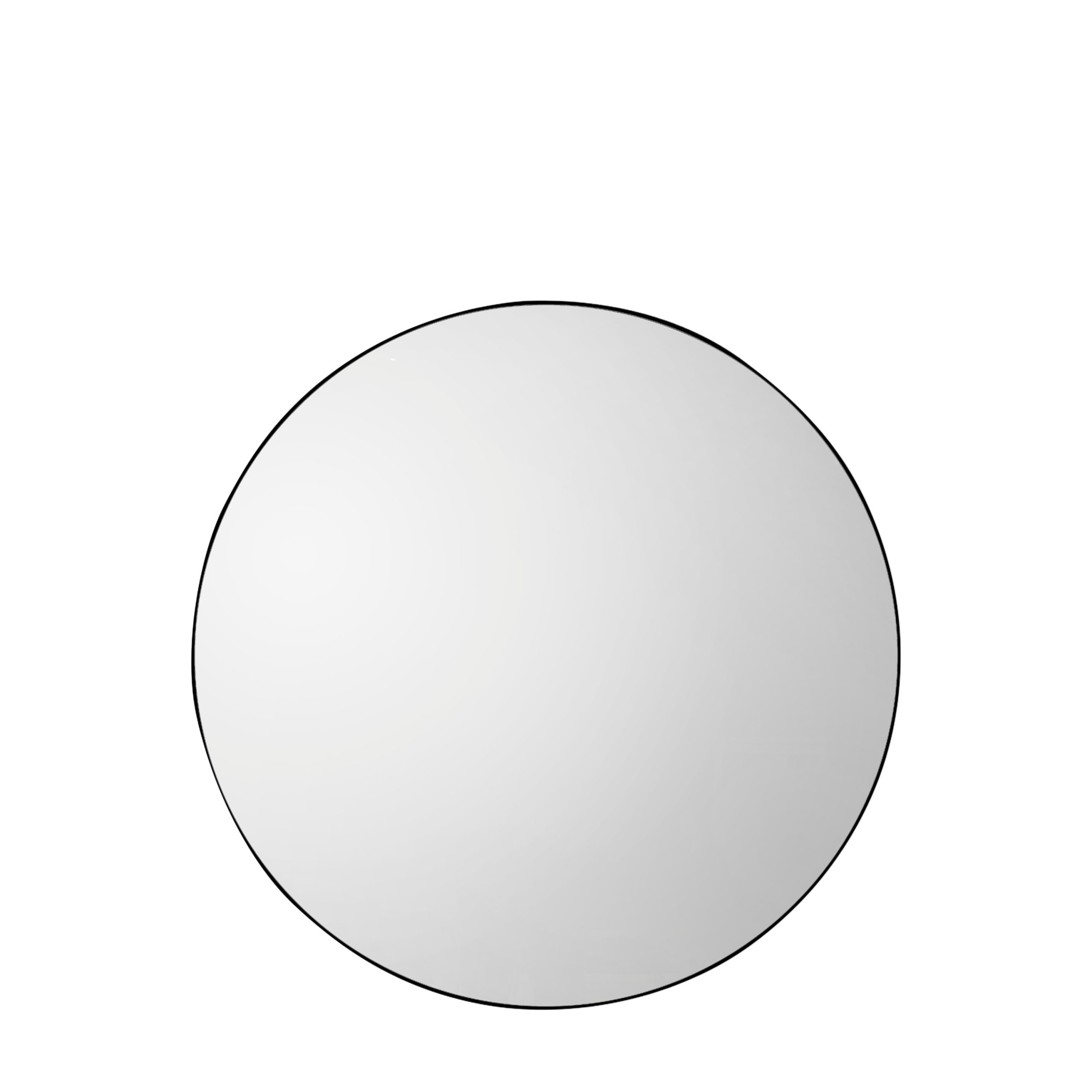 Gallery Direct Bowie Round Mirror Black | Shackletons