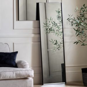 Gallery Direct Hurston Leaner Mirror Black | Shackletons