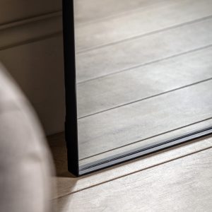 Gallery Direct Hurston Leaner Mirror Black | Shackletons