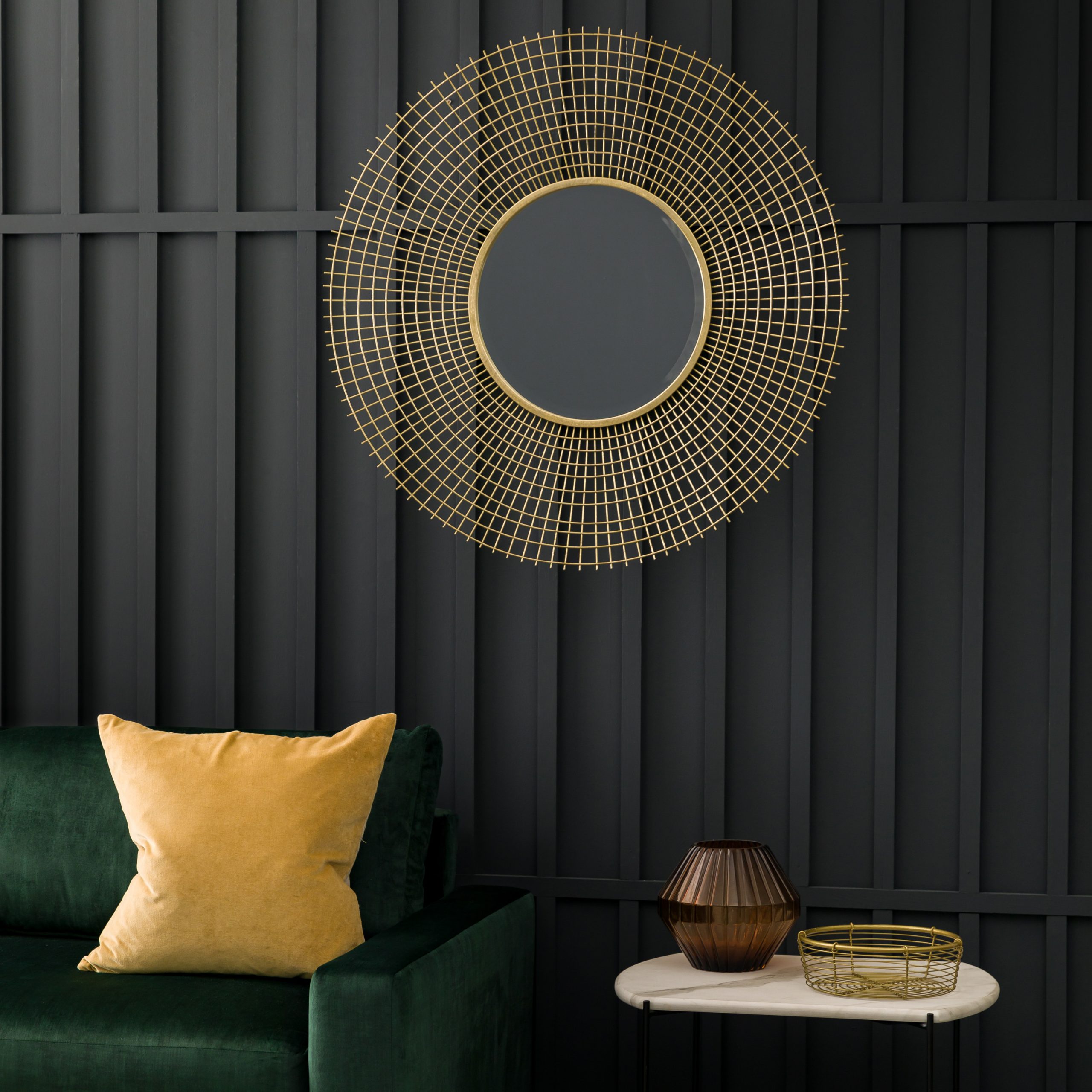 Gallery Direct Stafford Mirror Gold