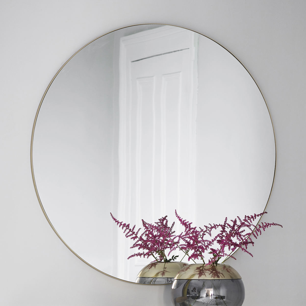 Gallery Direct Hayle Round Mirror Champagne