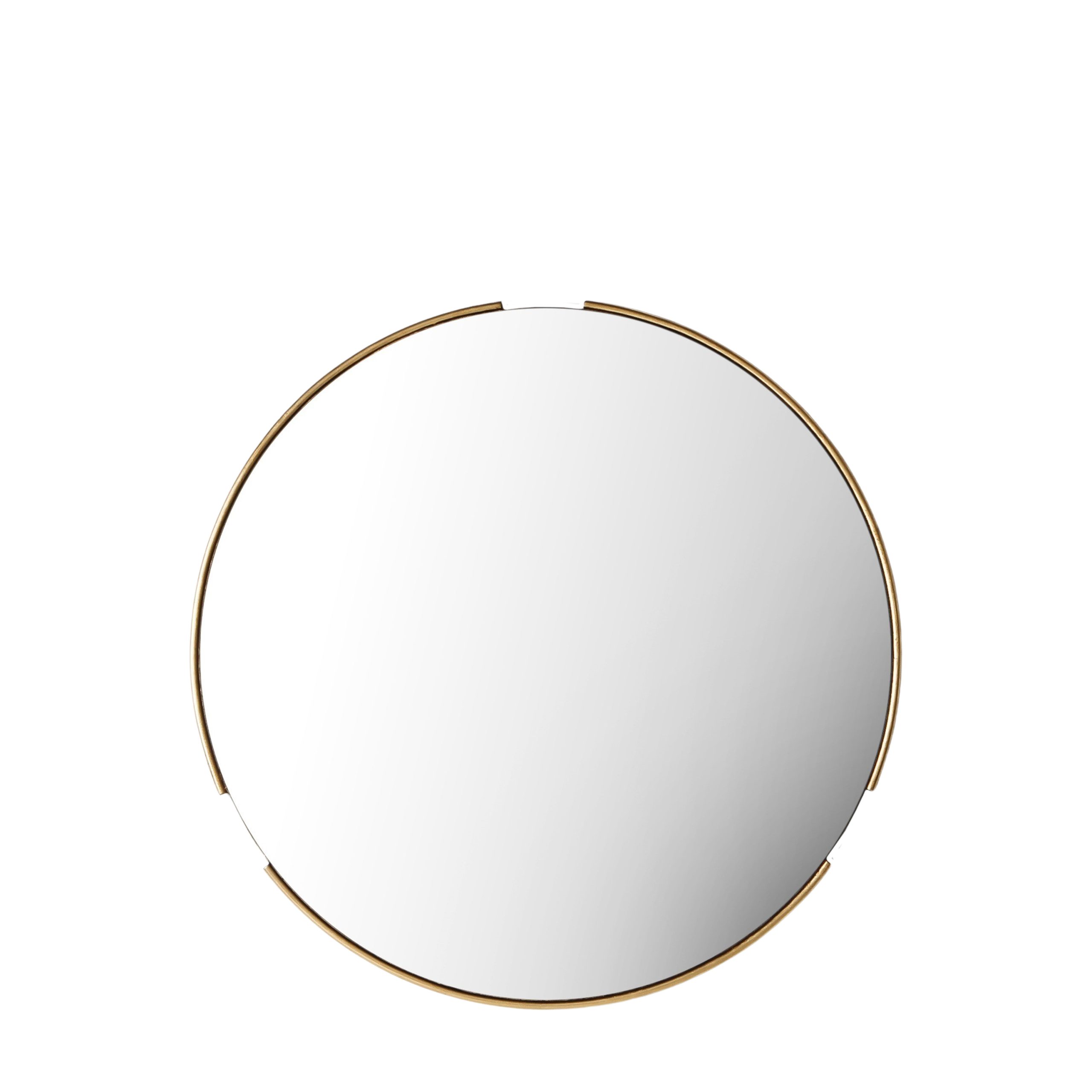 Gallery Direct Fitzroy Round Mirror Gold