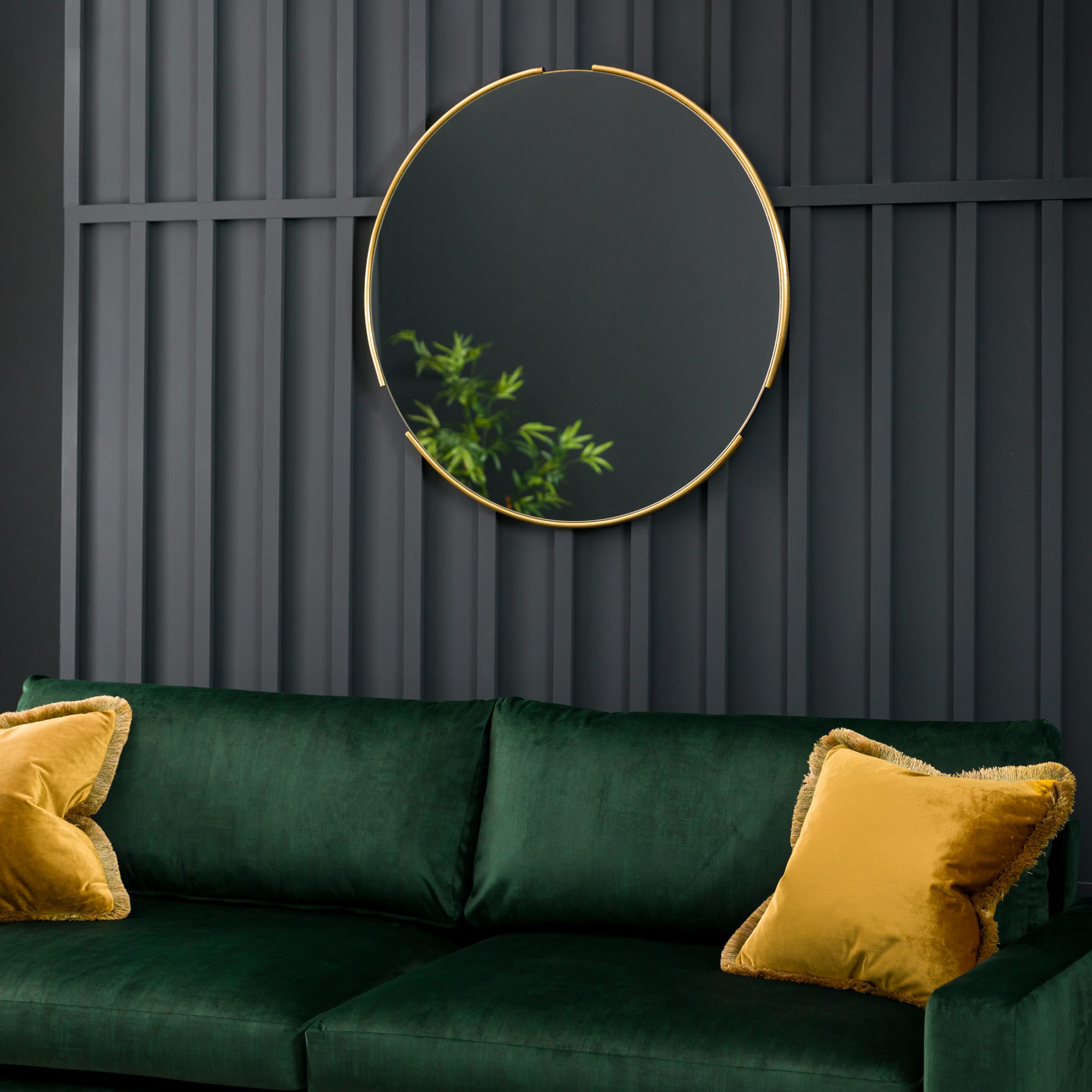 Gallery Direct Fitzroy Round Mirror Gold