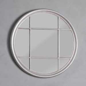 Gallery Direct Eccleston Round Mirror Silver | Shackletons