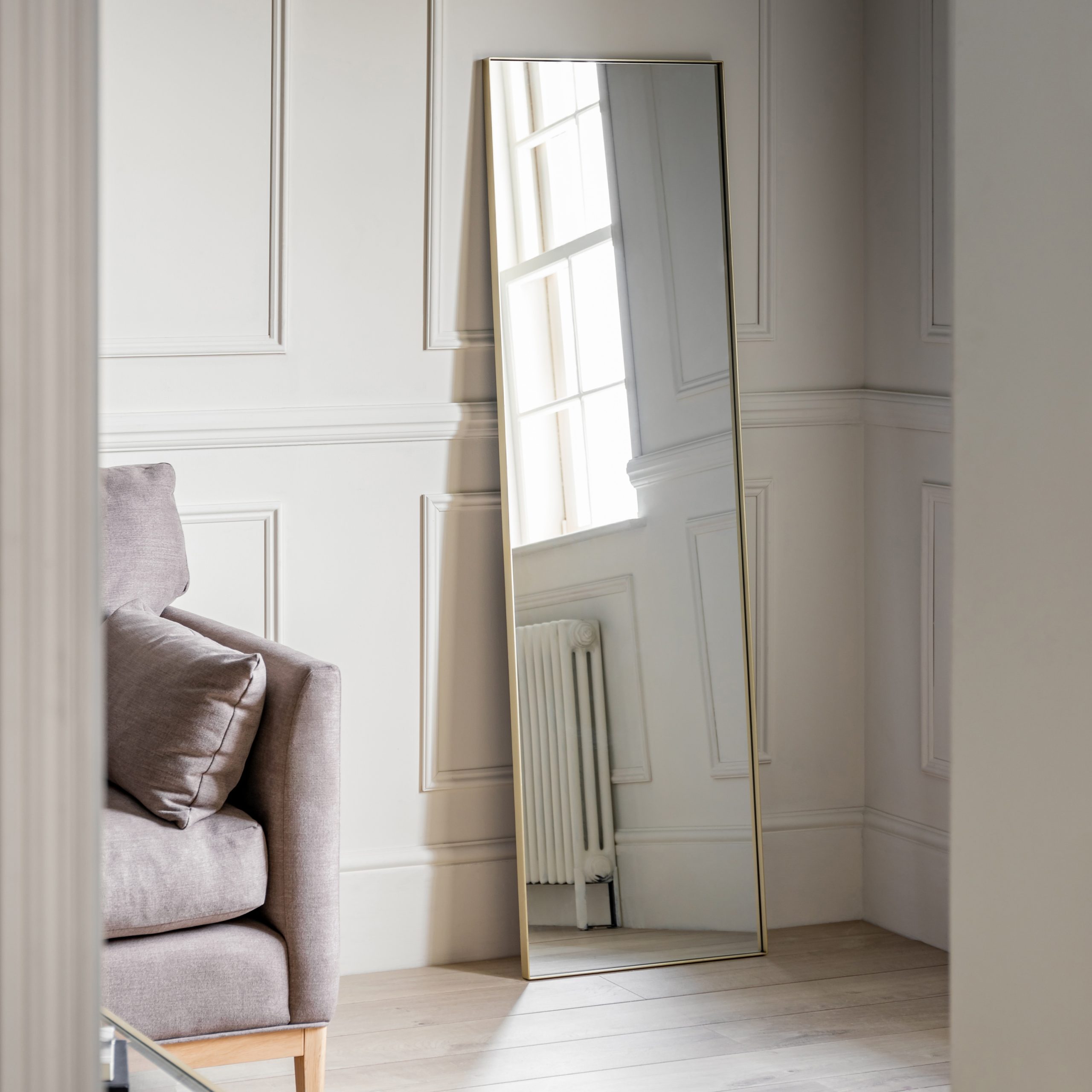 Gallery Direct Hurston Leaner Mirror Champagne