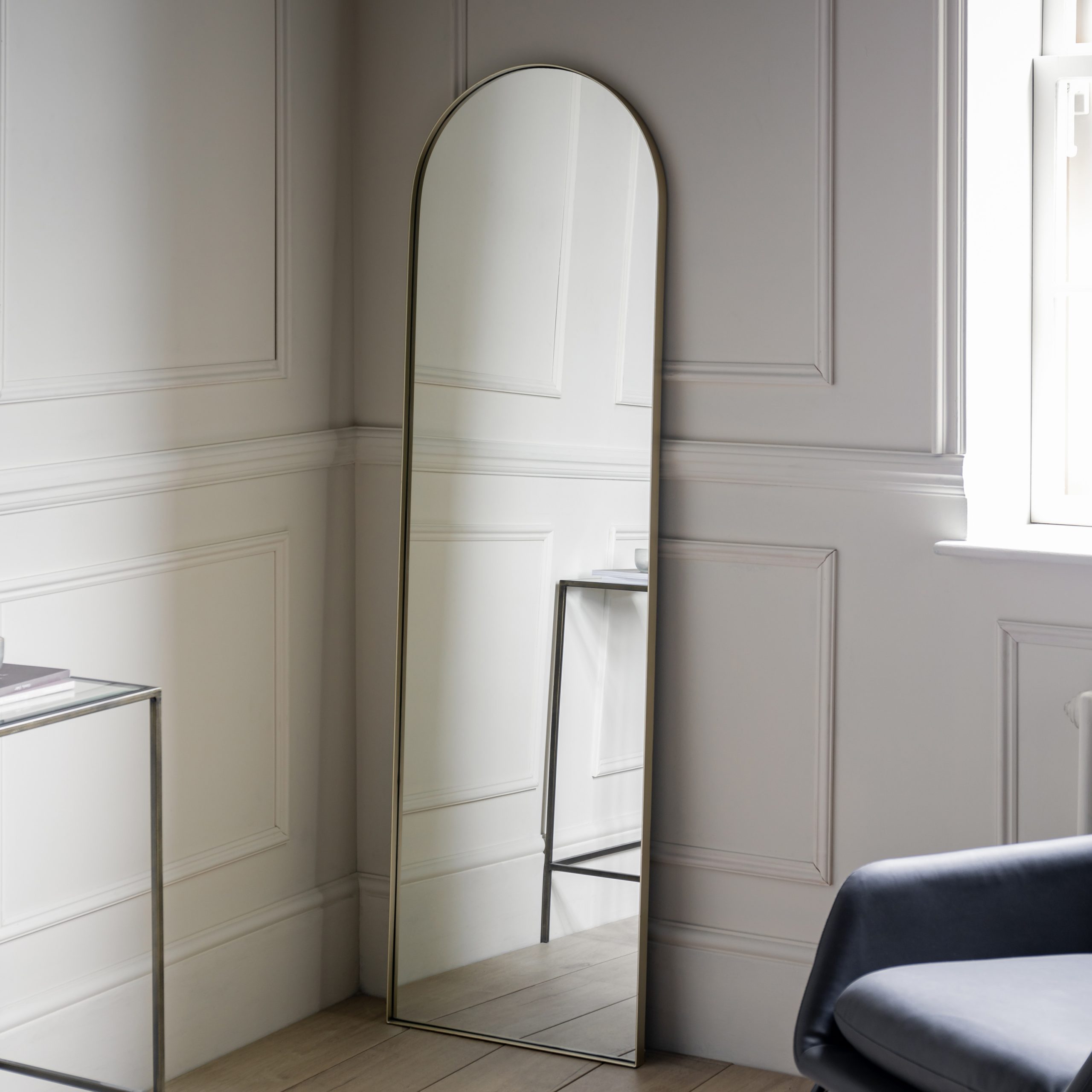 Gallery Direct Hurston Arch Mirror Champagne