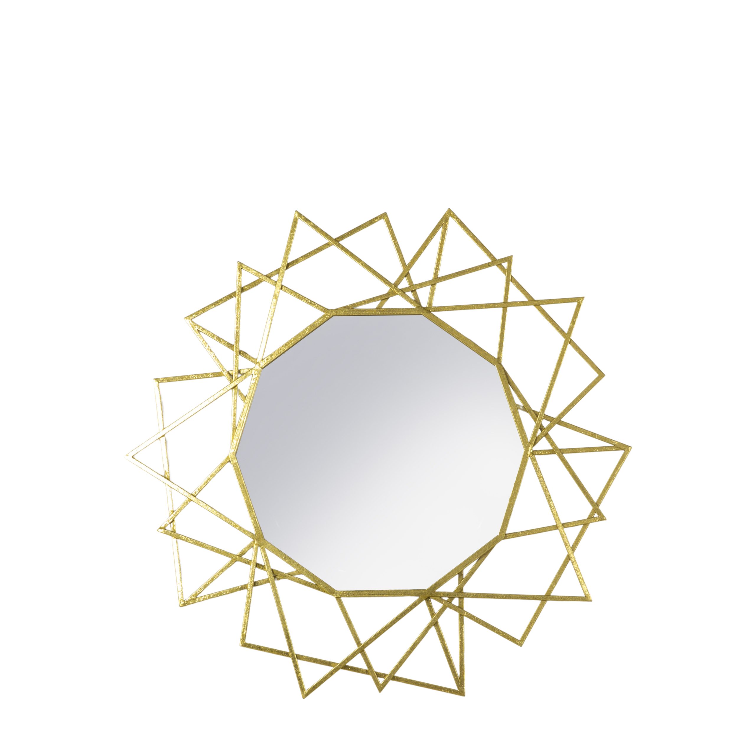 Gallery Direct Specter Round Mirror Gold