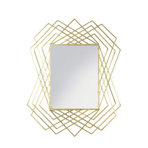 Gallery Direct Specter Rectangle Mirror Gold | Shackletons